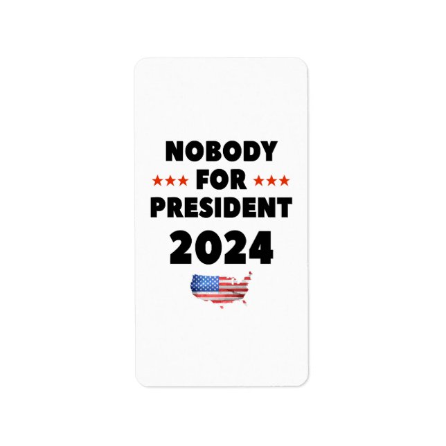 Étiquette Personne pour Président 2024 (Devant)