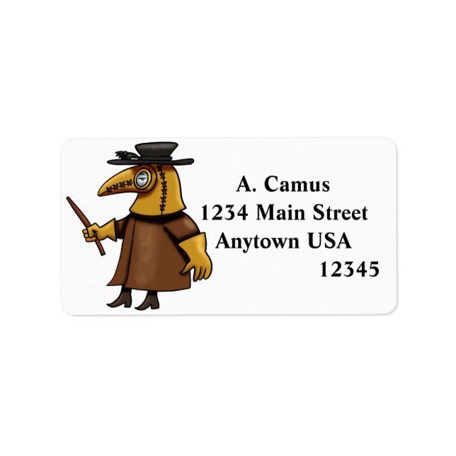 Étiquette Peste (Devant)