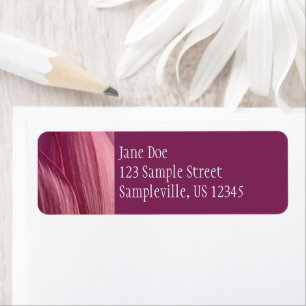 Étiquette Pétales de fleurs de Lotus Pink Floral