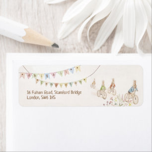 Étiquette Peter le lapin lapin Baby shower neutre entre les