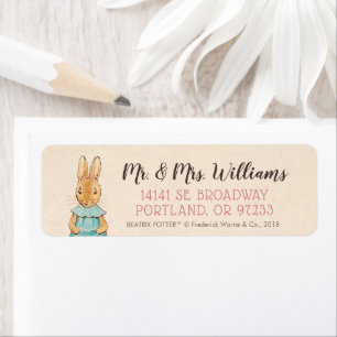 Étiquette Peter Rabbit Baby shower fille