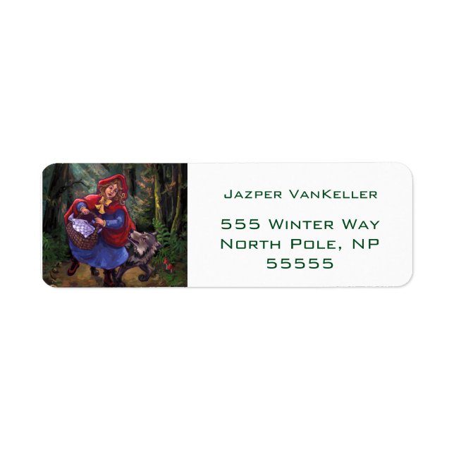 Étiquette Petit Chaperon Rouge (Devant)