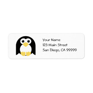 Étiquette Petit pingouin rond