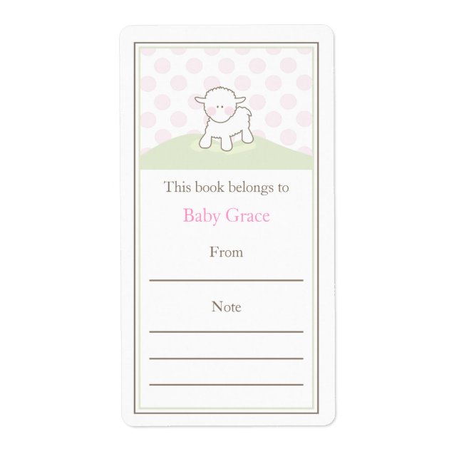 Étiquette Petite plaque d'agneau (Devant)