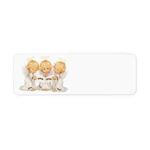 Étiquette Petits anges mignons Caroling