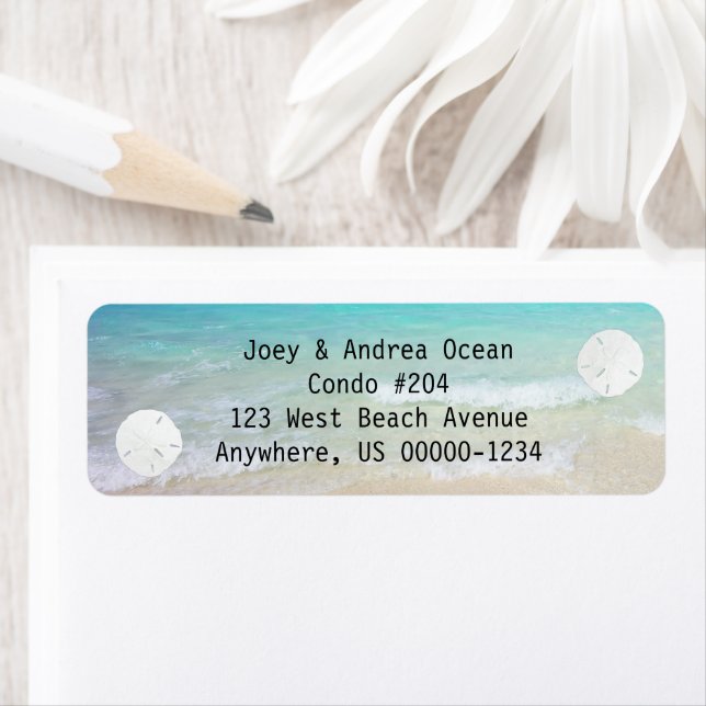 Étiquette Petits dollars de sable Arrière - plan (En situation)