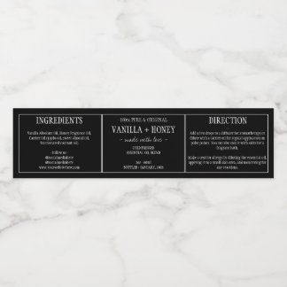 Étiquette pétrole essentiel