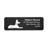 Pharaoh Hound Egyptian Hieroglyph Adresse de retou