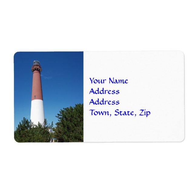 Étiquette Phare de Barnegat : Vieux Barney (Devant)