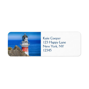 Étiquette Phare du Cap Palliser Nouvelle-Zélande