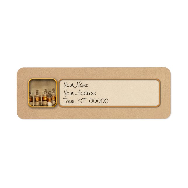 Étiquette Pharmacie - Jarres pour les teintures (Devant)