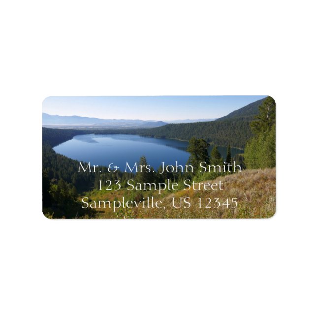 Étiquette Phelps Lake III at Grand Teton National Park (Devant)