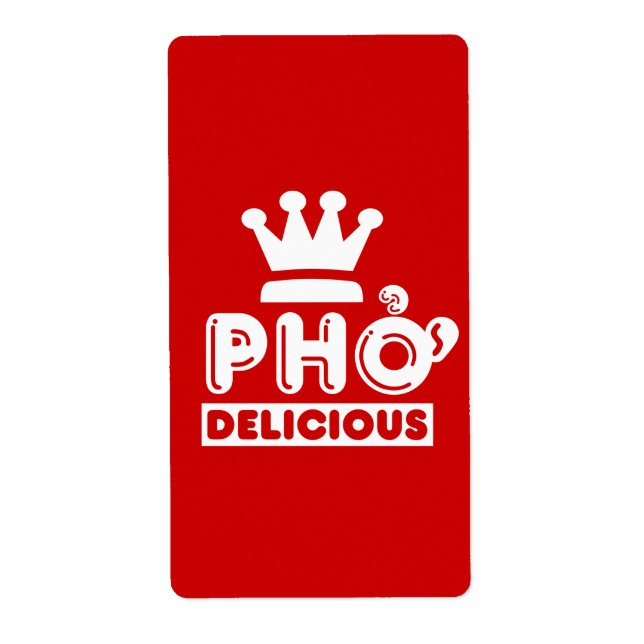 Étiquette Pho King Delicious (Devant)