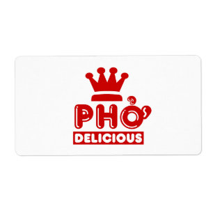 Étiquette Pho King Delicious