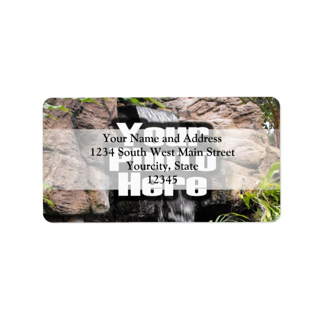 Étiquette Photo couleur personnalisée (Devant)