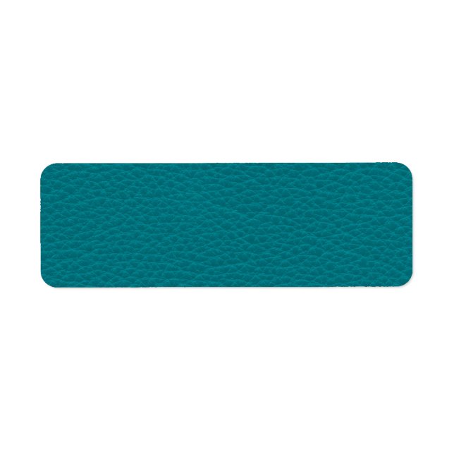 Étiquette Photo de cuir Turquoise. (Devant)