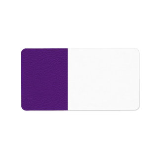 Étiquette Photo de cuir violet.