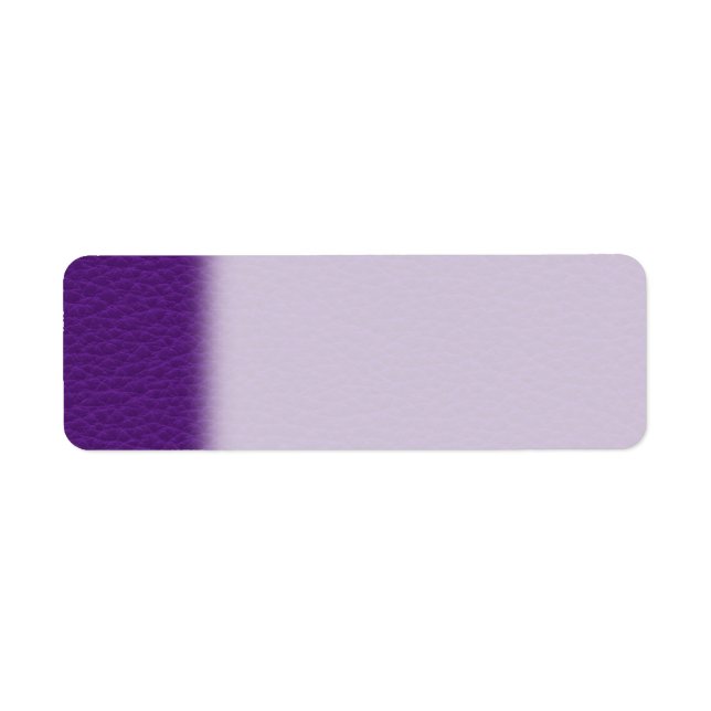 Étiquette Photo de cuir violet. (Devant)