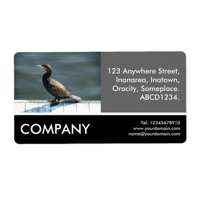 Étiquette Photo d'entreprise - Cormorant (Devant)