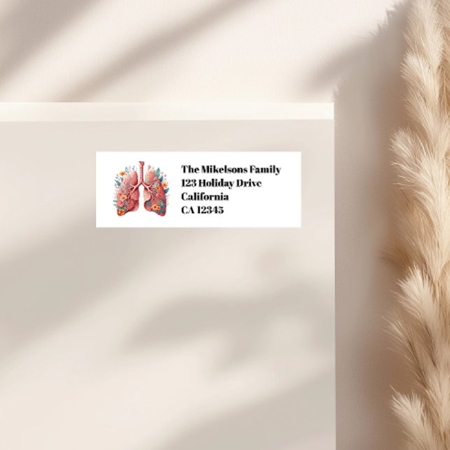 Étiquette Photo Watercolor Pink Nursing School Graduate (Créateur téléchargé)