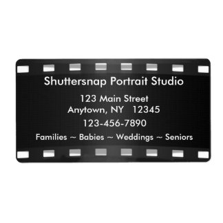 Étiquette photographe