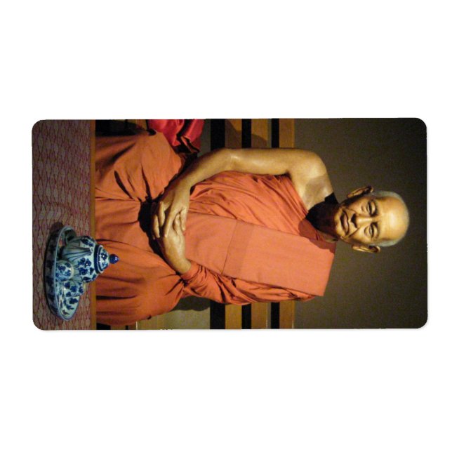 Étiquette Phra Dhammayanmuni ... Moine bouddhiste (Devant)