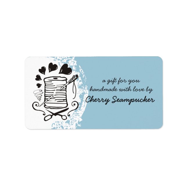 Étiquette Pick couleur doodle fil à coudre couture couturièr (Devant)