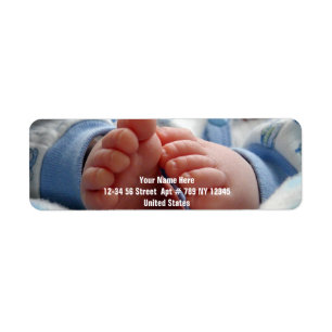 Étiquette Pieds mignons de bébé