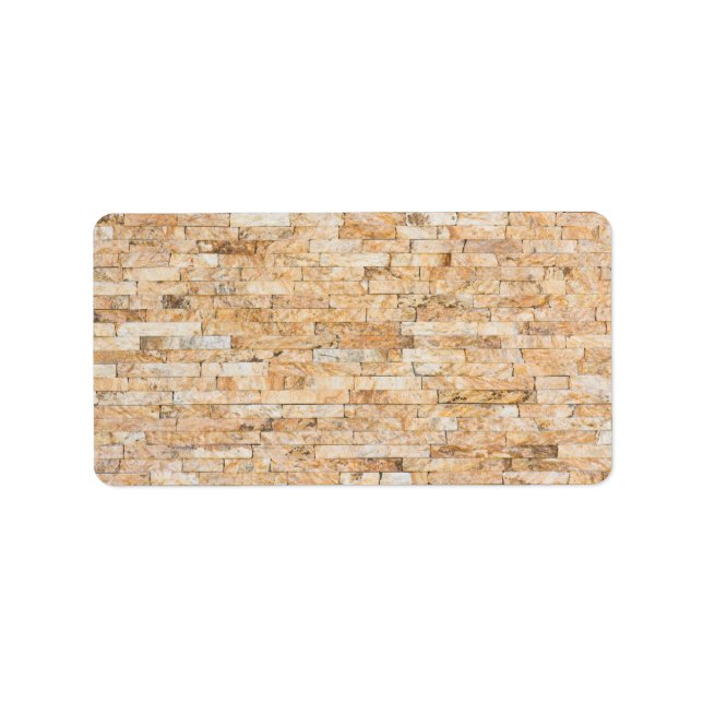 Étiquette Pierres motif (Devant)