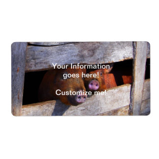 Étiquette Piggies d'observation de la paire de stylo