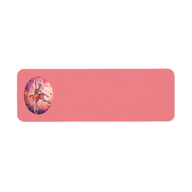 Étiquette Pink Ballerina Plum Fée Nutcracker Dancer (Devant)