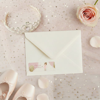 Étiquette Pink Tutu Ballerina Ballet Dancer Girl Birthday