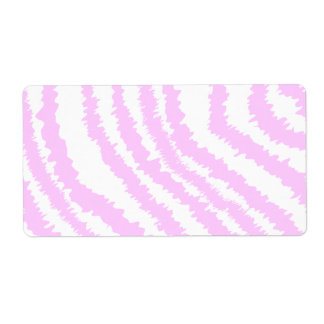 Étiquette Pink Zebra Print, Motif animal.