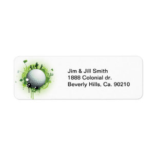 Étiquette Piquons pour le golf