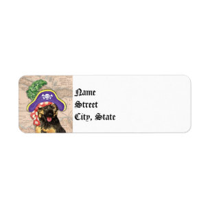 Étiquette Pirate berger allemand