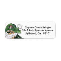 Pirate Cptn Crusty Kringle Adresse de retour