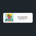 Étiquette Pirate kid birthday<br><div class="desc">This product is for kids that love pirates and piracy stories. It feesta cute little pirate boy that has arrived on this island with palm trees. There's a pirate ship in the horizon waiting for him to return with a treasure! Seagulls are watching. This product is ideal for a pirate...</div>