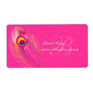 Étiquette PixDezines couleur paon/do-it-yourself arrière - p