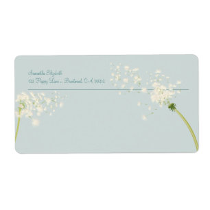 Étiquette PixDezines dandelions/do-it-yourself couleur arriè