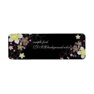 Étiquette PixDezines hula lune/plumeria/do-it-yourself coule