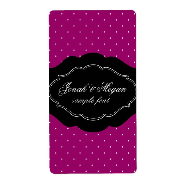 Étiquette PixDezines Mini Points/blanc/do-it-yourself couleu (Devant)