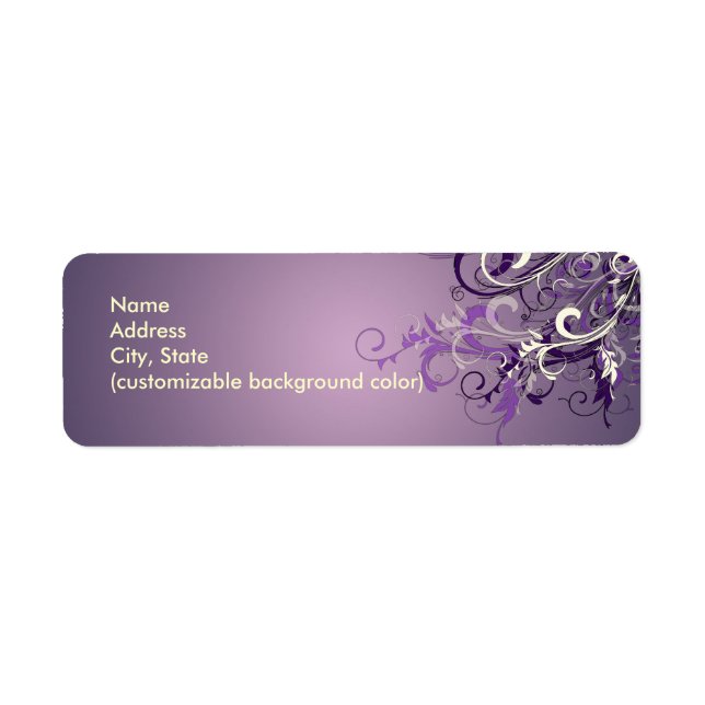 Étiquette PixDezines Plum Vanilla (Devant)