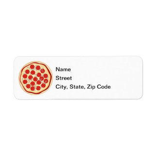 Étiquette Pizza aux tomates et oignons