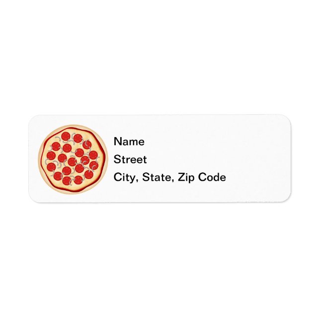 Étiquette Pizza aux tomates et oignons (Devant)