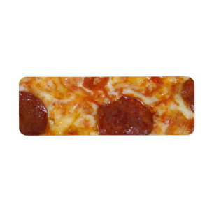Étiquette Pizza de pepperoni