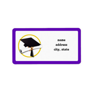 Étiquette Plafond de diplôme avec diplôme - Arrière - plan v