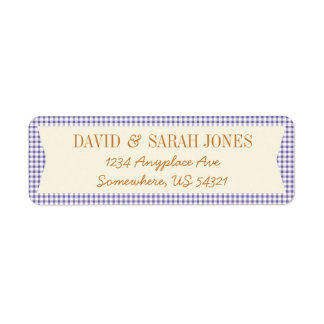 Étiquette Plaid En vichy Vérifier Motif Fabric Crafts Étique