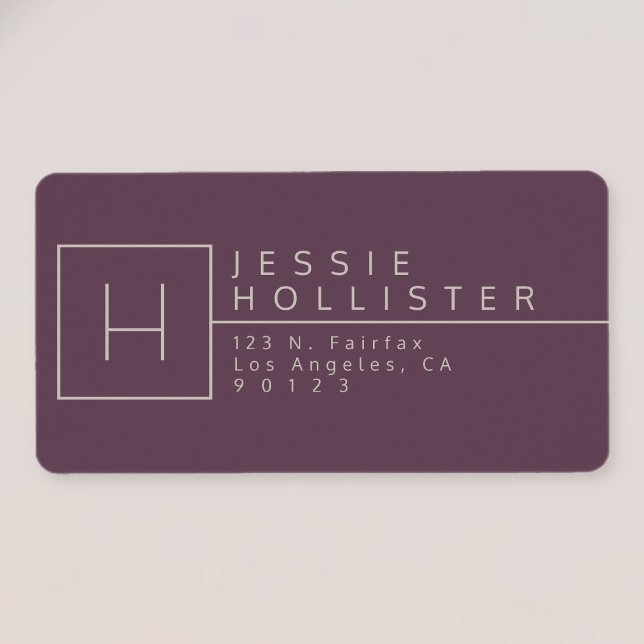 Étiquette Plante d'oeuf et rouille argentée Adresse de retou (Créateur téléchargé)