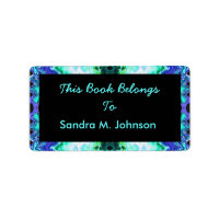 Plaque bleue turquoise