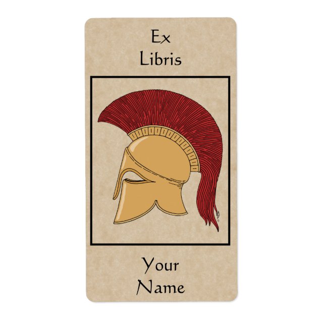 Étiquette Plaque casque Corinthien (Devant)